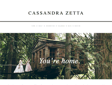 Tablet Screenshot of cassandrazetta.com